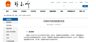 两国于1974年5月31日正式建立外交关系。建交后,两国关系总体发展顺利。1999年,两国签署关于未来双边合作框架的联合声明。2004年,两国领导人就发展中马战略性合作达成共识。2013年,两国建立全面战略伙伴关系。2023年,两国宣布共建中马命运共同体。