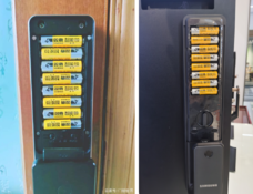 What is the impact of using low-quality batteries on smart door locks?