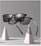 Optical frames with magnet clip-on sunglasses