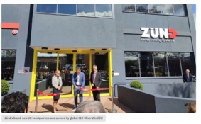 Zünd cuts ribbon at new UK HQ